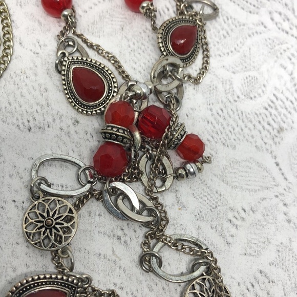 Bundle lot 2 chain and beads multi strand necklaces Ruby Rd + runway curated - Picture 9 of 10